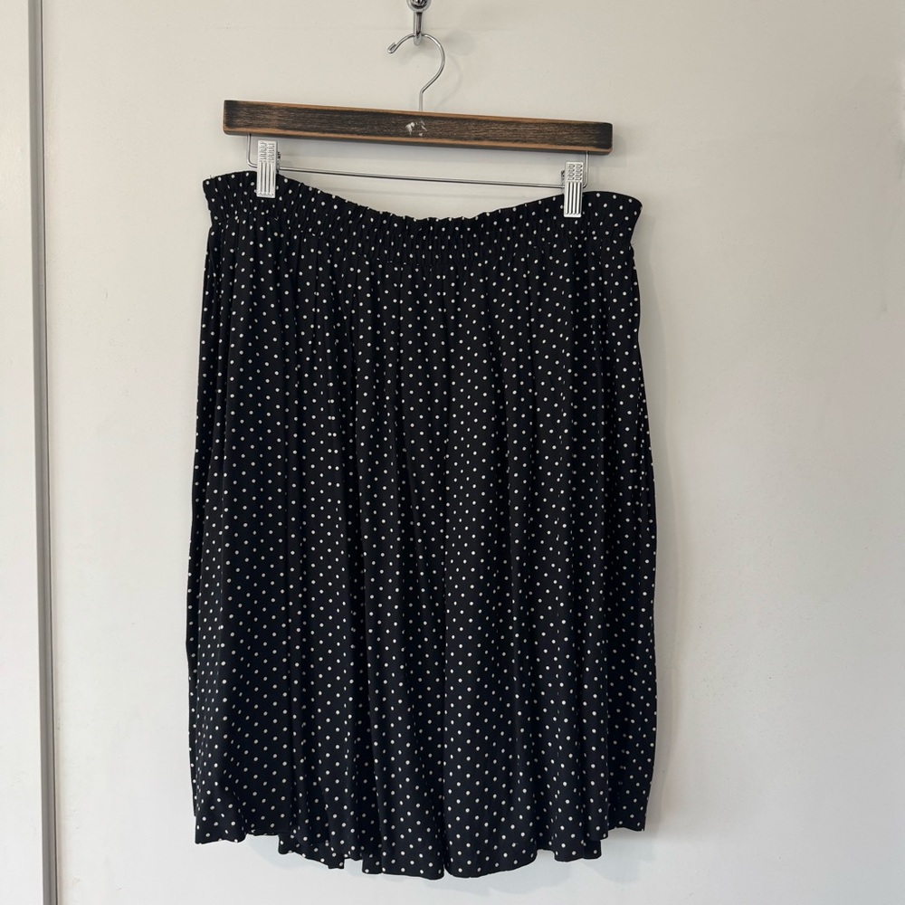 Vintage Black Polka Dot Skirt